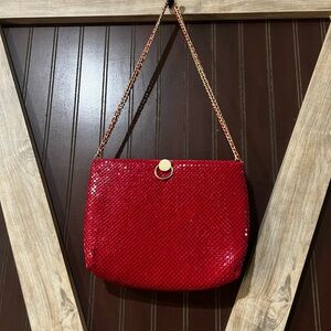 Bueno Red Sequin Shoulder Bag